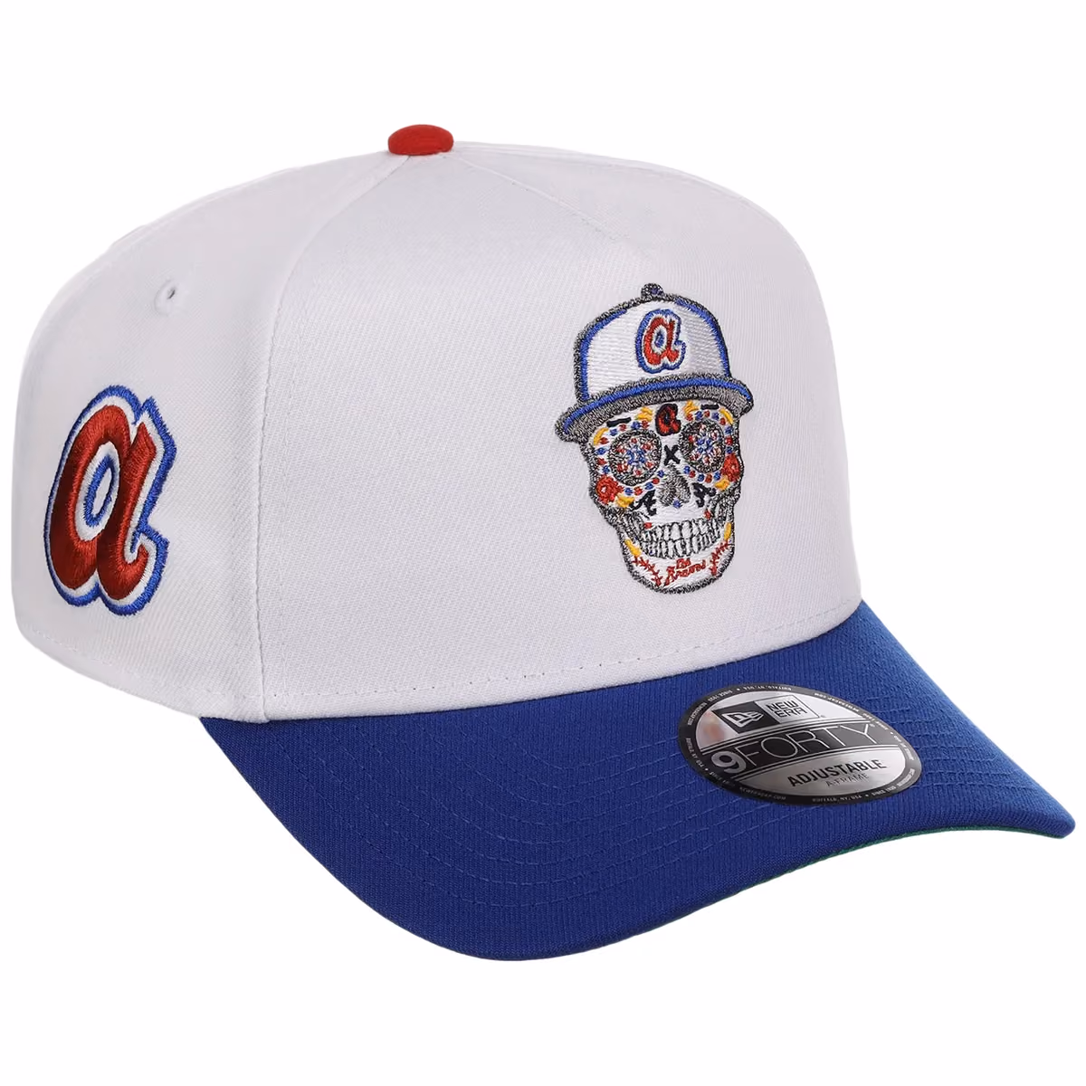 Atlanta Braves Skull Atlanta Crown the City New Era 9FORTY front view