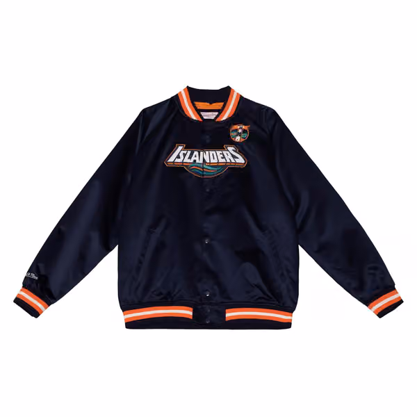 New York Islanders Mitchell & Ness Lightweight Satin NHL Jacket view 1