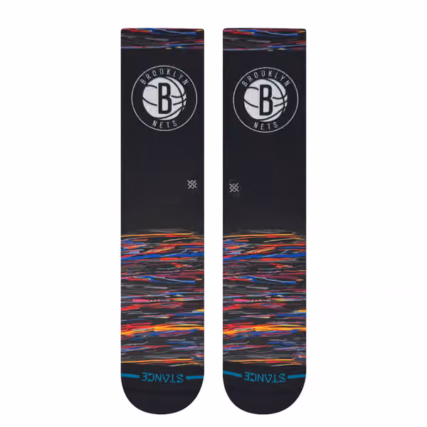 Brooklyn Nets 2025-26 NBA City Edition Crew Socks view 2