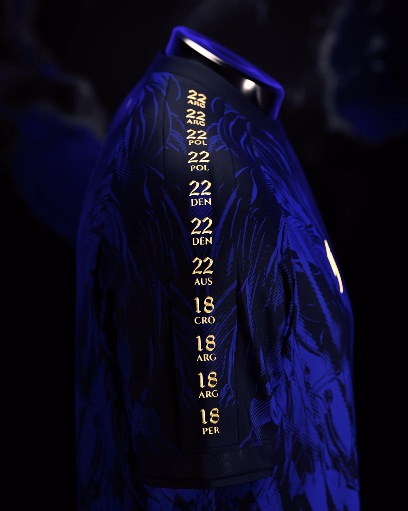 Jersevo Custom Personalized Kyks WC Record Goalscorer Jersey right sleeve detail