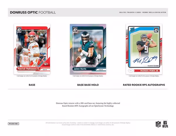2024 Panini Donruss Optic NFL Football Retail Box view 2