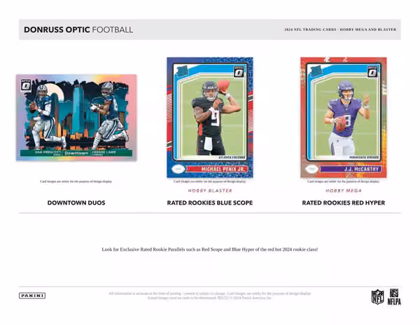 2024 Panini Donruss Optic NFL Football Retail Box view 3