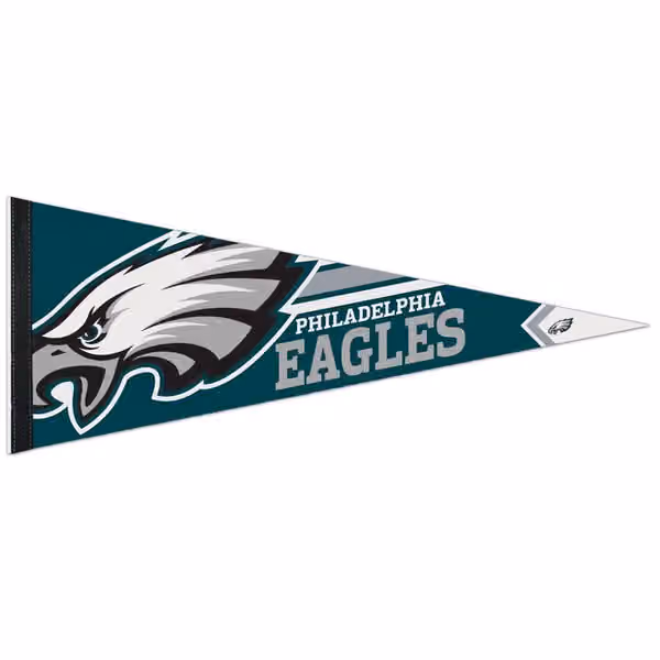 Philadelphia Eagles Big Logo Premium Football NFL Pennant view 1
