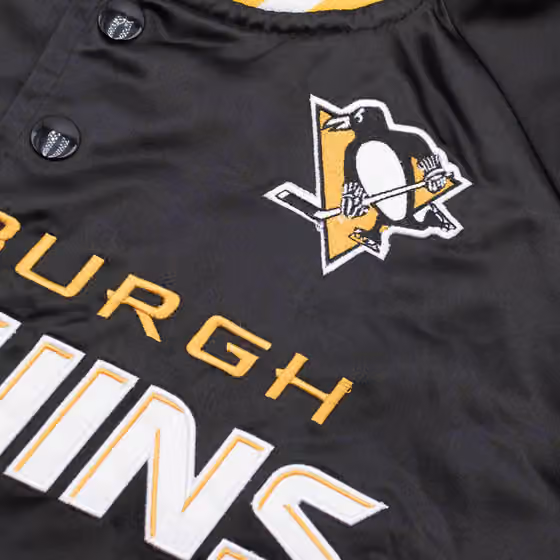 Pittsburgh Penguins Mitchell & Ness Lightweight Satin NHL Jacket view 3