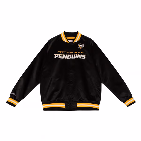 Pittsburgh Penguins Mitchell & Ness Lightweight Satin NHL Jacket view 1
