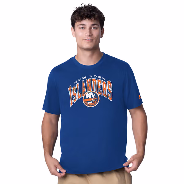 New York Islanders Starter Drop The Puck NHL T-Shirt Blue view 1