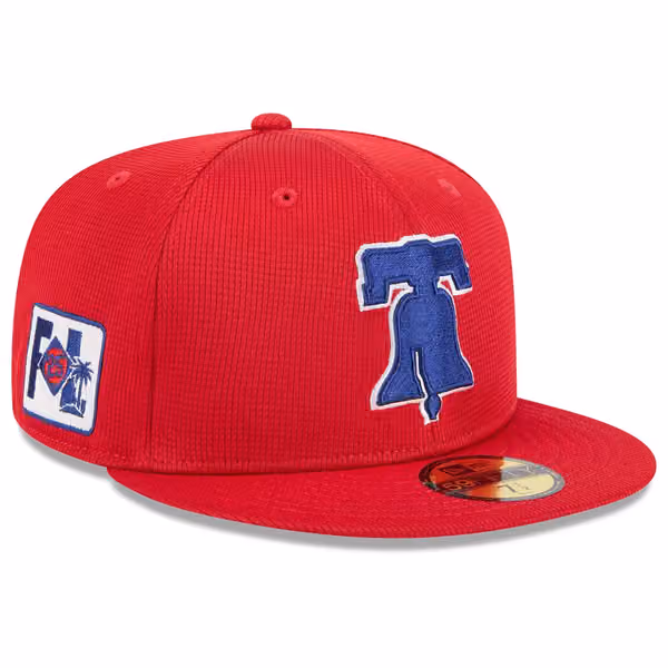 Philadelphia Phillies 2025 MLB Spring Training 59FIFTY Fitted Cap Red product photo