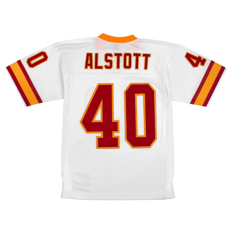 Mike Alstott #40 Tampa Bay Buccaneers Mitchell & Ness Throwback NFL Jersey White view 2