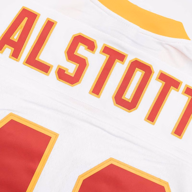 Mike Alstott #40 Tampa Bay Buccaneers Mitchell & Ness Throwback NFL Jersey White view 4