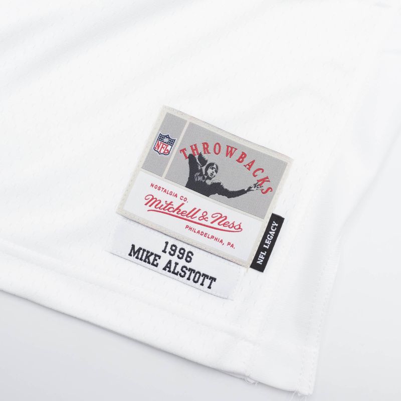 Mike Alstott #40 Tampa Bay Buccaneers Mitchell & Ness Throwback NFL Jersey White view 3