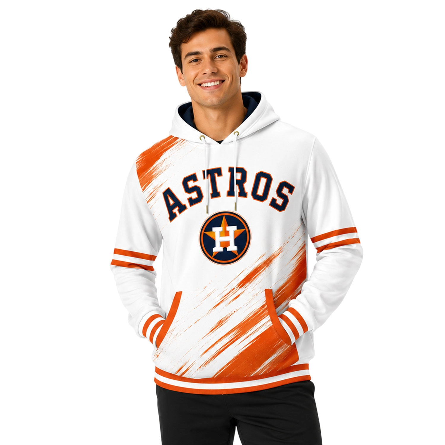 Houston Astros MLB Hoodie Custom Brilliant Brush Style