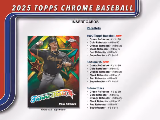 2025 Topps Chrome Baseball MLB Mega Box view 6
