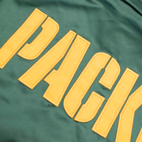 Green Bay Packers Mitchell & Ness Heavyweight Satin NFL Jacket view 5
