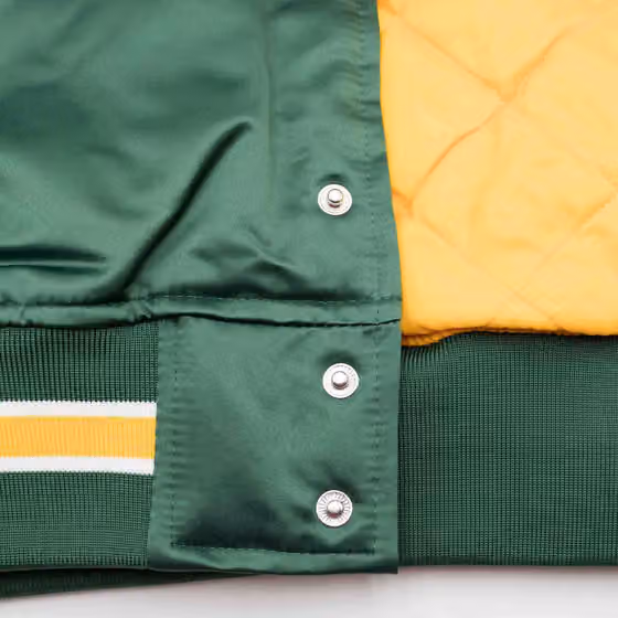 Green Bay Packers Mitchell & Ness Heavyweight Satin NFL Jacket view 6