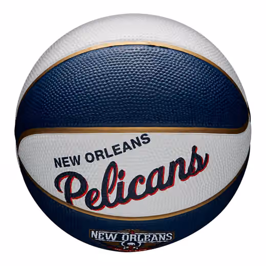 New Orleans Pelicans NBA Retro Wilson Mini Basketball (Size 3) view 6