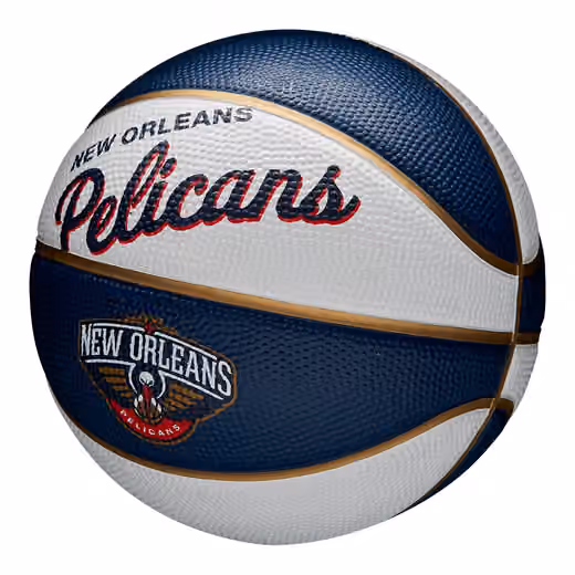 New Orleans Pelicans NBA Retro Wilson Mini Basketball (Size 3) view 4