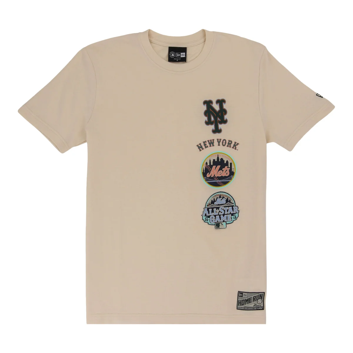 New York Mets Spring Color Collection New Era Stacked Tee front view