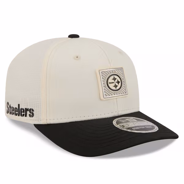 Pittsburgh Steelers 2026 NFL Training Camp 9SEVENTY Stretch-Snap Cap Cream/Black product photo
