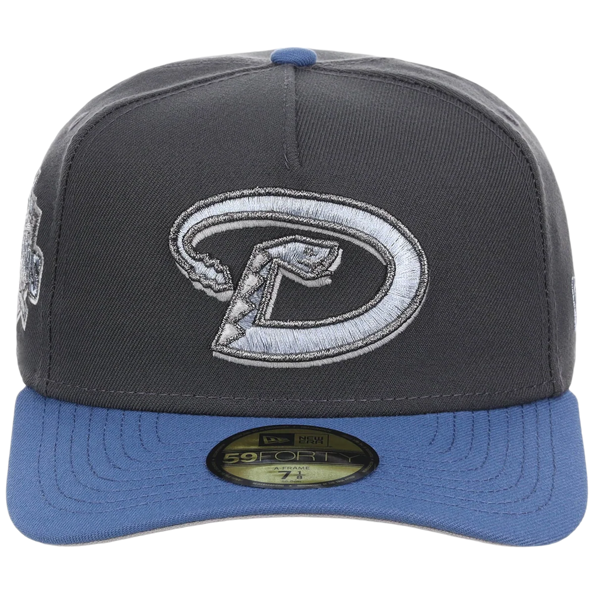Arizona Diamondbacks MLB Indigo Steel New Era 59FORTY detail view