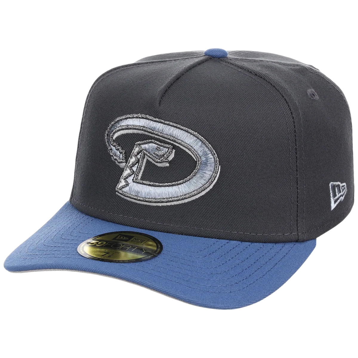 Arizona Diamondbacks MLB Indigo Steel New Era 59FORTY detail view