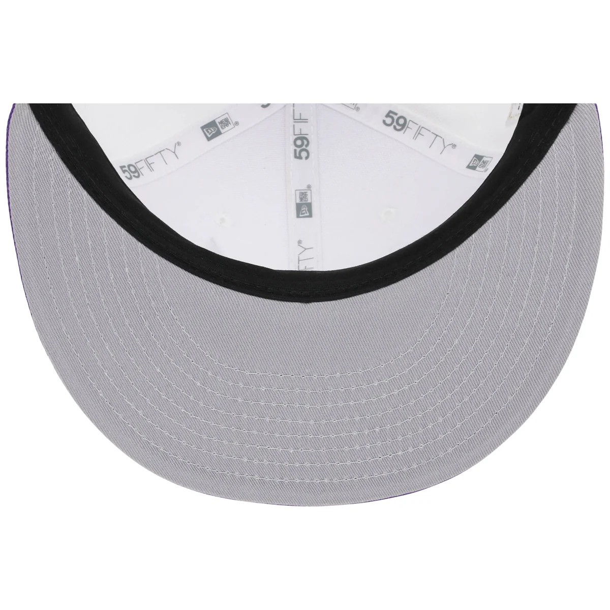 Houston Astros Side A: Track One New Era 59FIFTY (White/Purple) back view