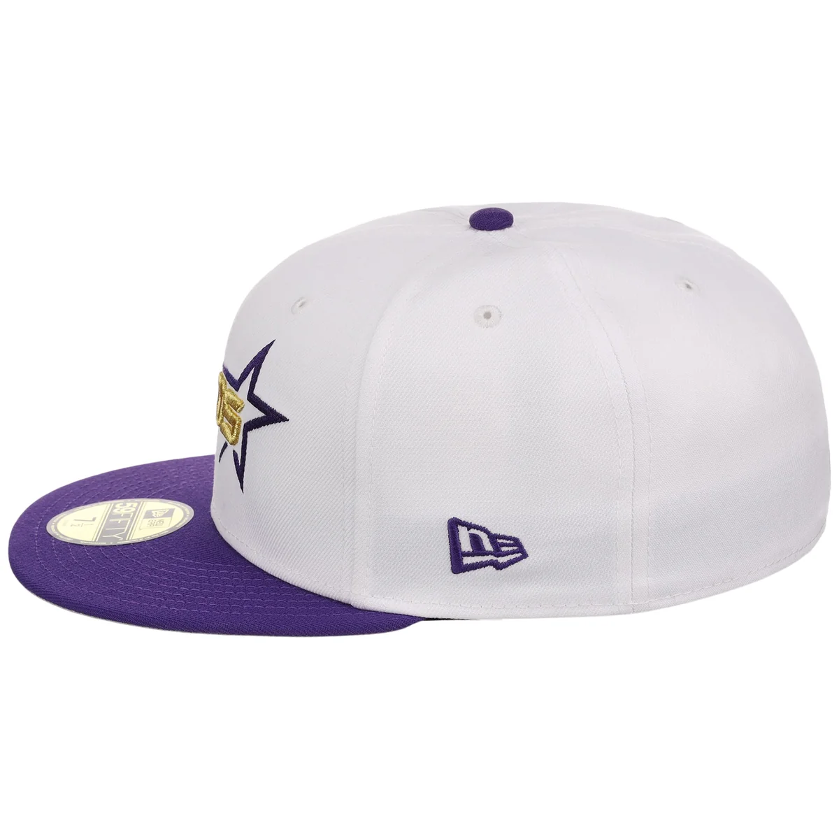Houston Astros Side A: Track One New Era 59FIFTY (White/Purple) detail view