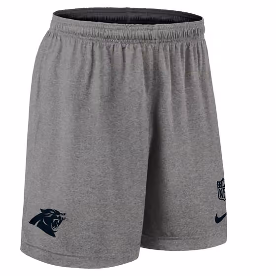 Carolina Panthers 2025 NFL Sideline Reversible Mesh Nike Dri-FIT Shorts Black view 4