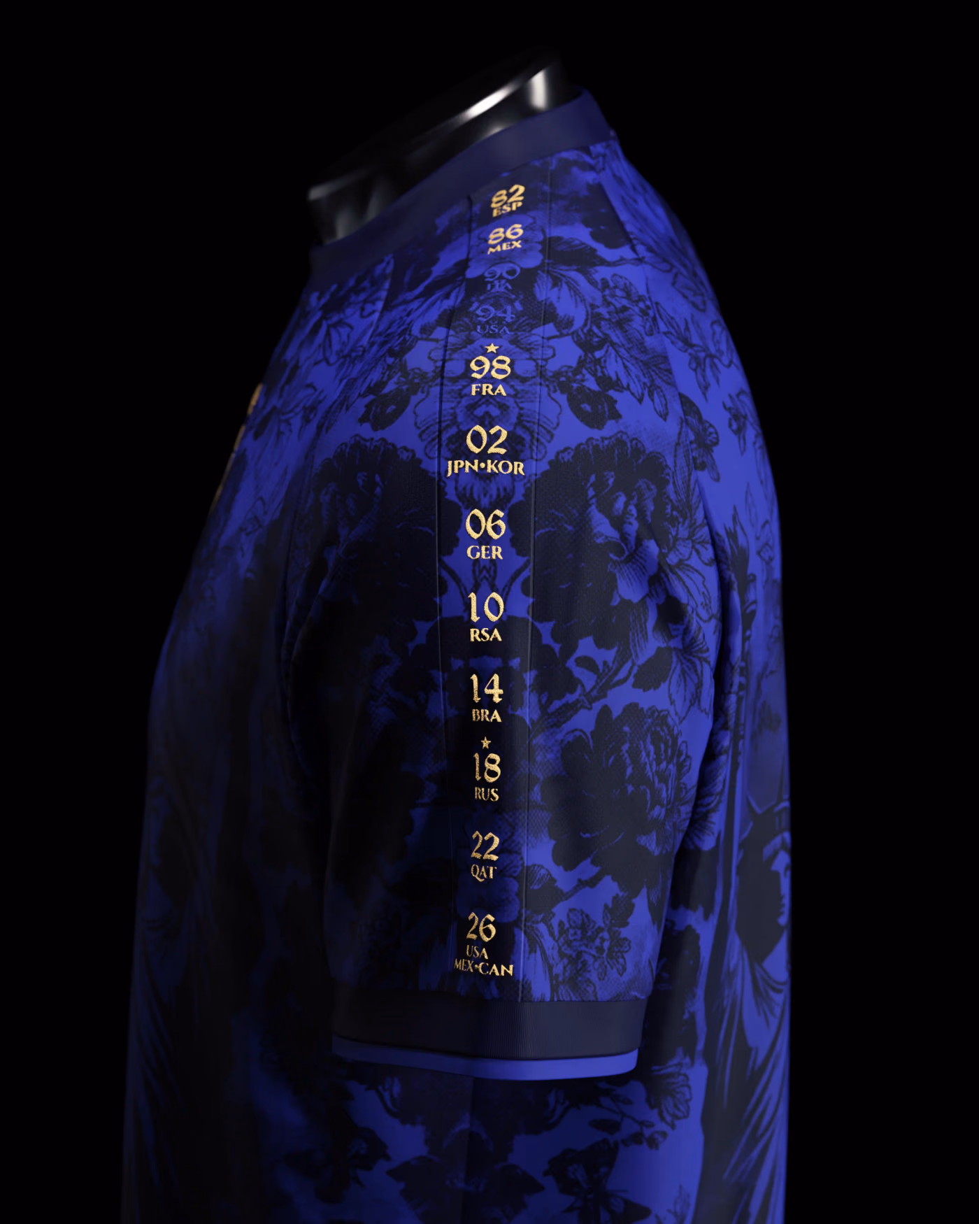 Jersevo Custom Personalized France "Liberty" Jersey (2026WC Edition) left sleeve detail