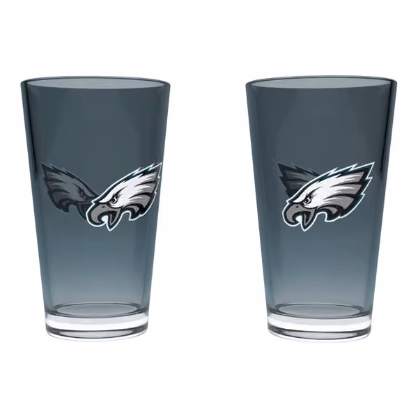 Philadelphia Eagles Team Color NFL Pint Glass Set (2-Piece) view 1