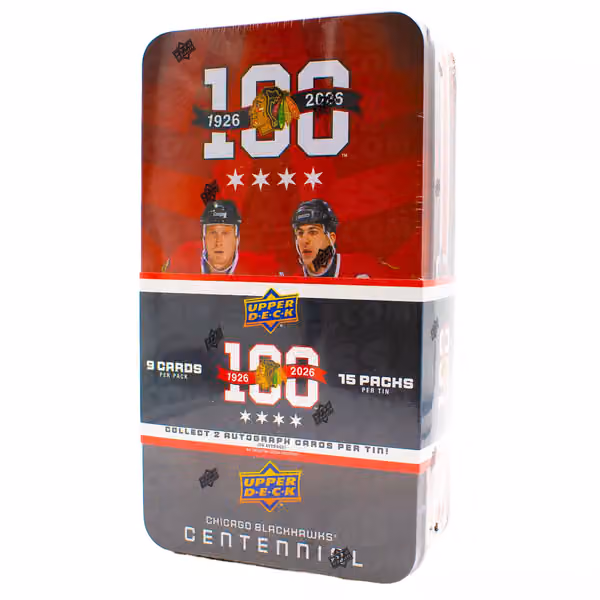 2025/26 Upper Deck Chicago Blackhawks Centennial Hockey NHL Hobby Box view 1