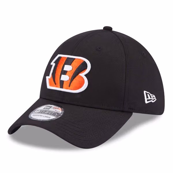 Cincinnati Bengals Comfort New Era 39THIRTY Flex Cap Black product photo