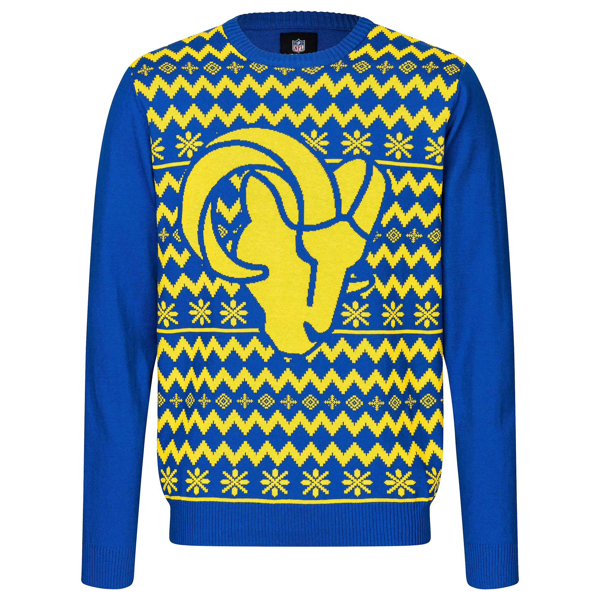 Los Angeles Rams NFL Big Logo Ugly Christmas Sweater view 1