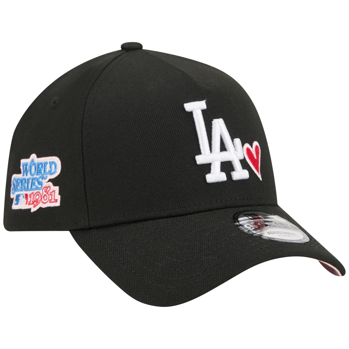 Los Angeles Dodgers Los Angeles Crown the City - LA Love - Black/Black New Era 9FORTY front view