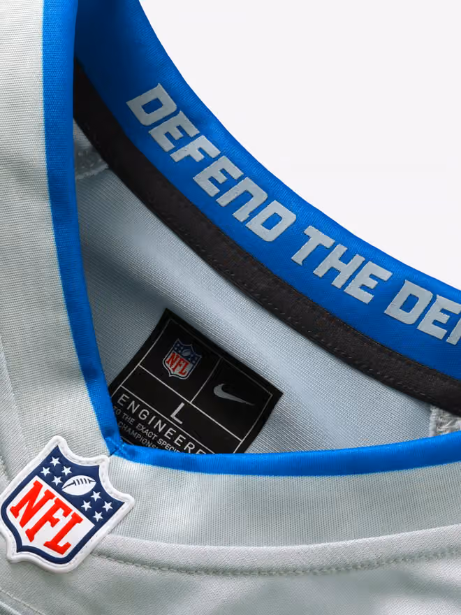 Amon-Ra St. Brown #14 Detroit Lions 2026 Rivalries Game NFL Jersey Gray view 4