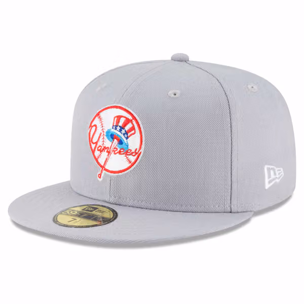 New York Yankees 1946 Cooperstown 59FIFTY Fitted MLB Cap Gray product photo