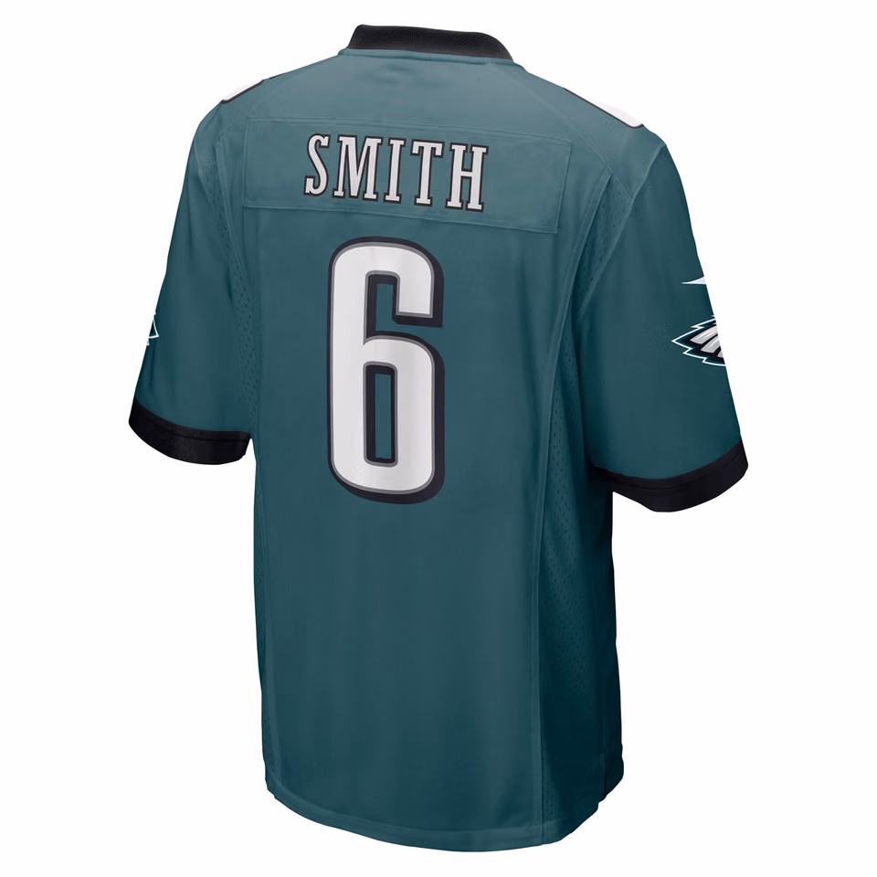 DeVonta Smith #6 Philadelphia Eagles 2024 Nike Game NFL Football Jersey Green view 3