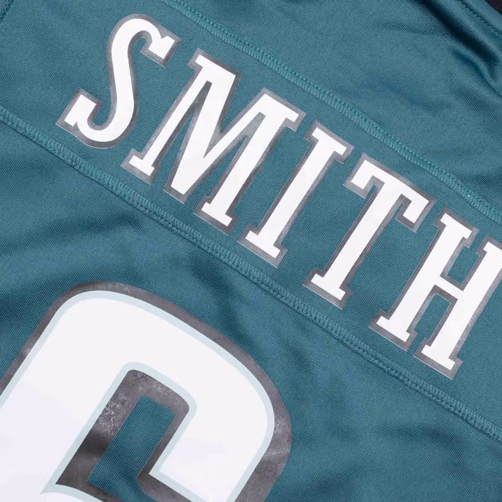 DeVonta Smith #6 Philadelphia Eagles 2024 Nike Game NFL Football Jersey Green view 4
