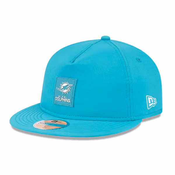 Miami Dolphins 2025 NFL On-Field Sideline 59FIFTY A-Frame Fitted Cap Aqua product photo