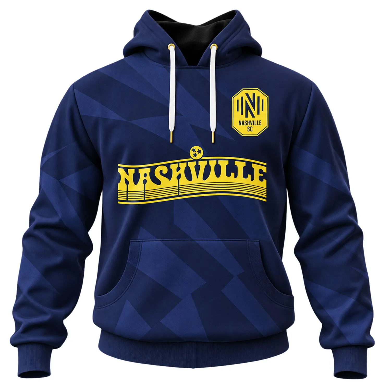Nashville SC Navy Hoodie Dynamic Skyline Style Custom
