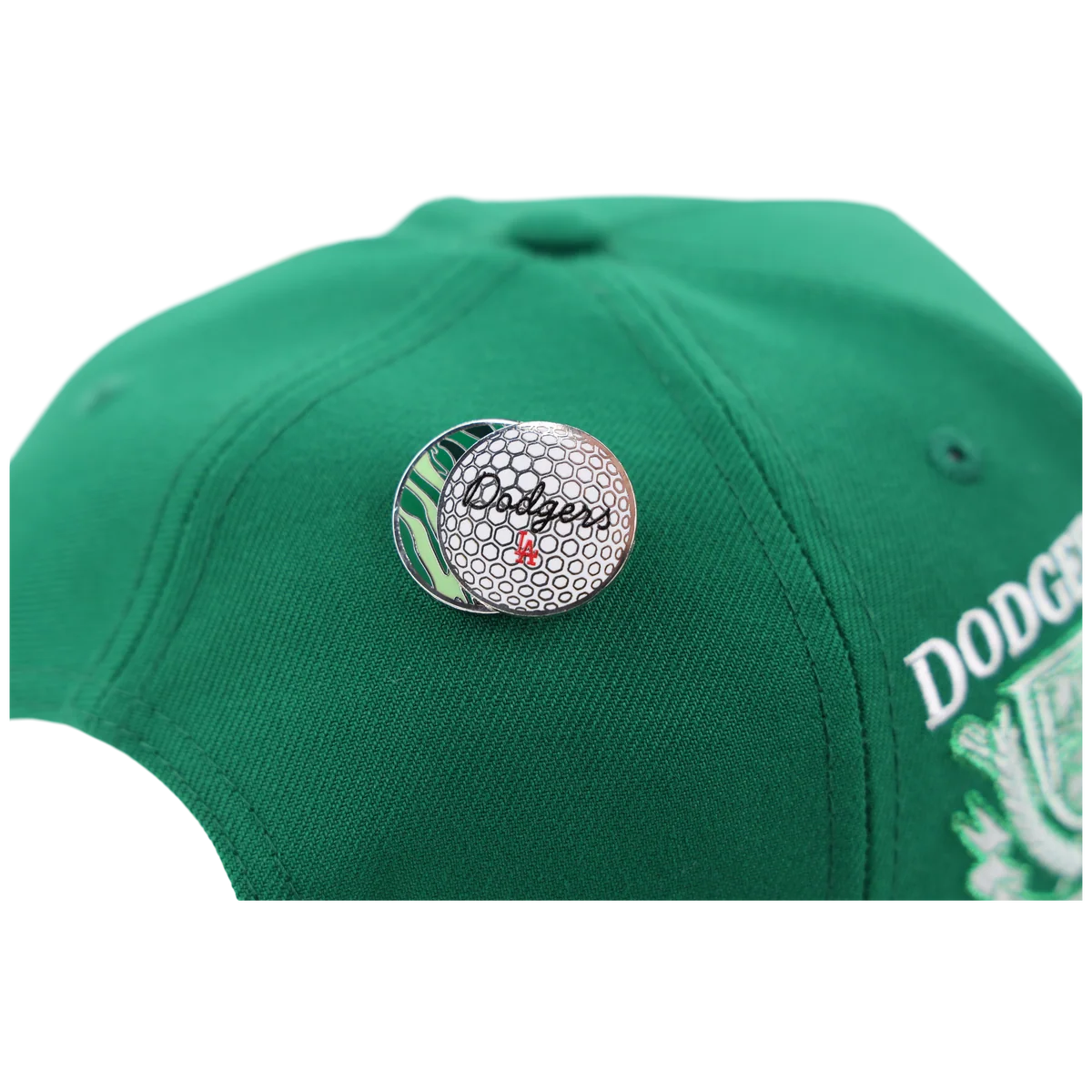 Los Angeles Dodgers MLB Augusta Bloom New Era 9FORTY w/ Golf Pin back view