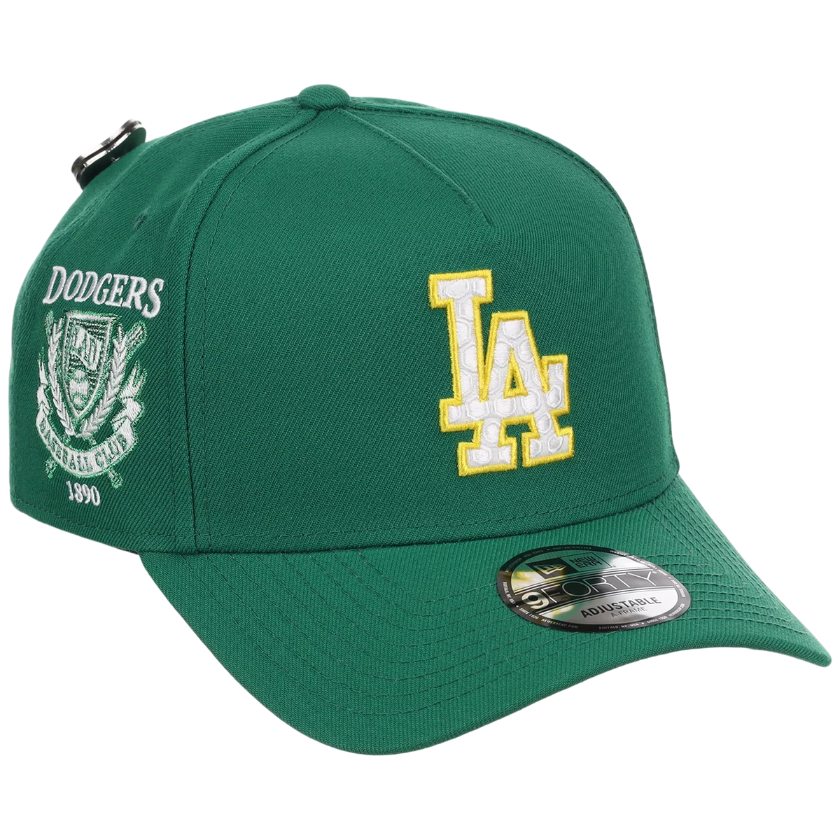 Los Angeles Dodgers MLB Augusta Bloom New Era 9FORTY w/ Golf Pin front view