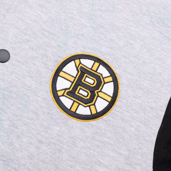 Boston Bruins '47 Burnside Hockey Letterman Track Jacket view 3