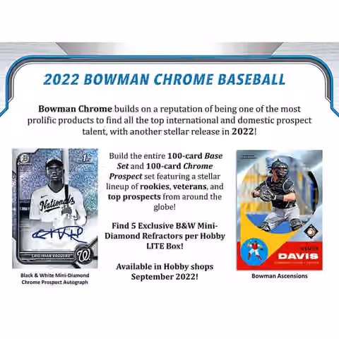 2022 Bowman Chrome Baseball LITE MLB Box view 2