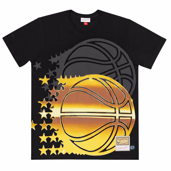 Orlando Magic Big Face 4.0 Heavyweight Mitchell & Ness NBA T-Shirt Black view 1