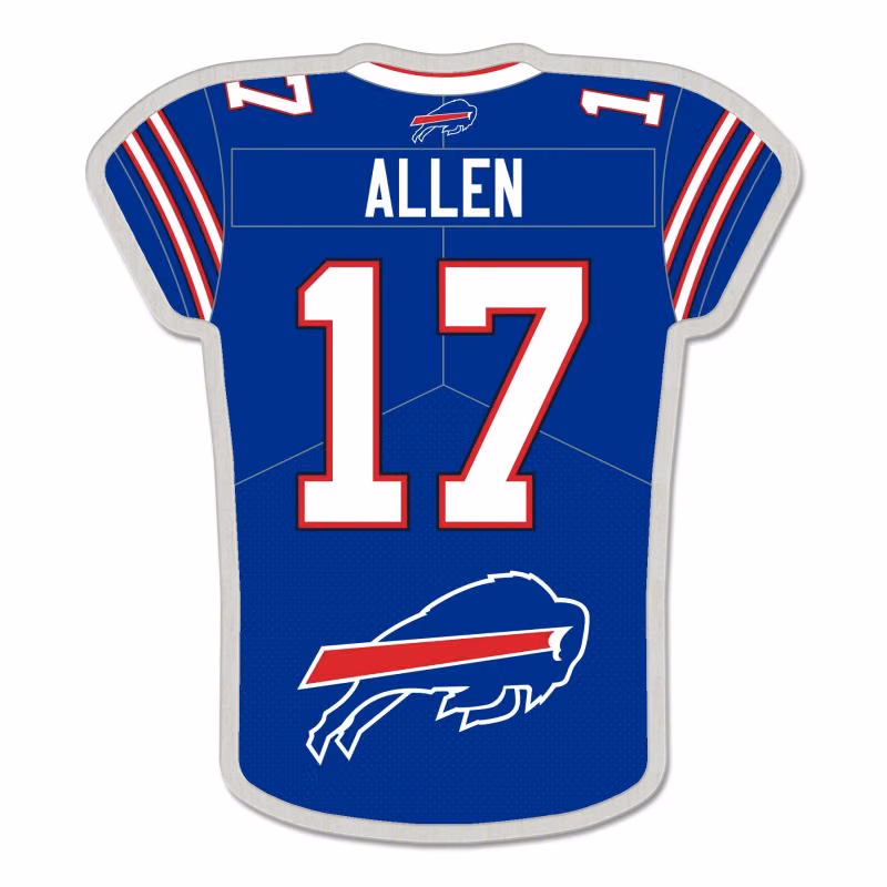 Josh Allen #17 Buffalo Bills NFL Player Jersey Pin view 1
