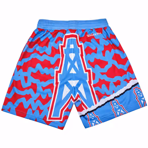 Houston Oilers Mitchell & Ness Jumbotron 2.0 NFL Shorts view 2