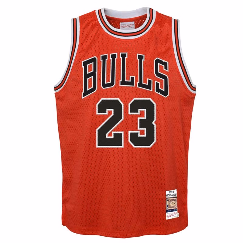 Michael Jordan #23 Chicago Bulls 1997-98 Authentic NBA Jersey Red (YOUTH) view 2