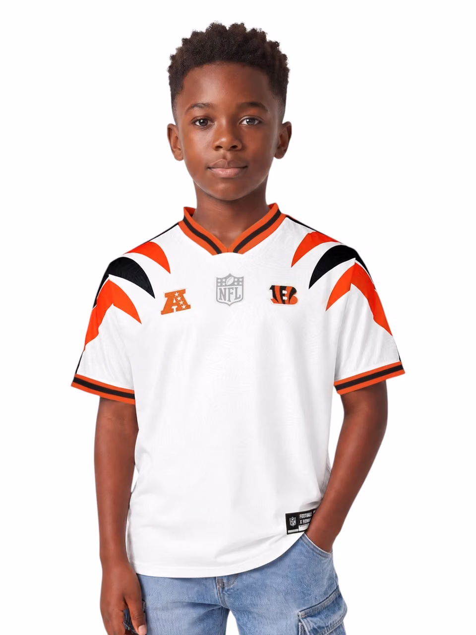 Cincinnati Bengals 2026 Football x Football NFL Fan Jersey (YOUTH) view 1