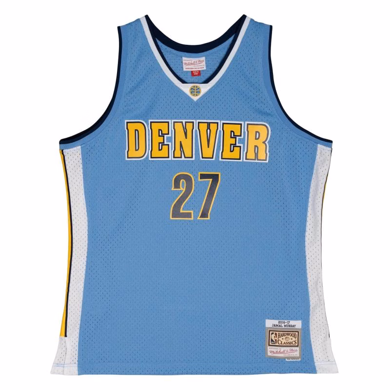 Jamal Murray #27 Denver Nuggets 2016-17 Mitchell & Ness Swingman NBA Jersey Blue view 1