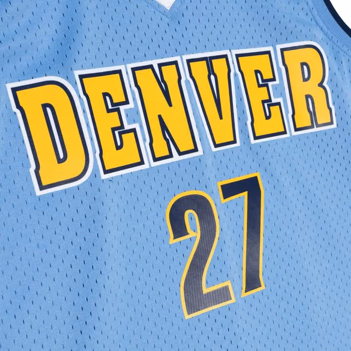 Jamal Murray #27 Denver Nuggets 2016-17 Mitchell & Ness Swingman NBA Jersey Blue view 4